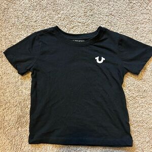 True Religion Black Short Sleeve Tee